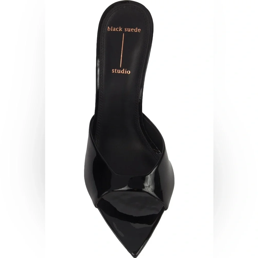 Black Suede Studio | Brea Mule Black Patent | 39.5 EU (Runs Small - see listing) - Picture 10 of 13